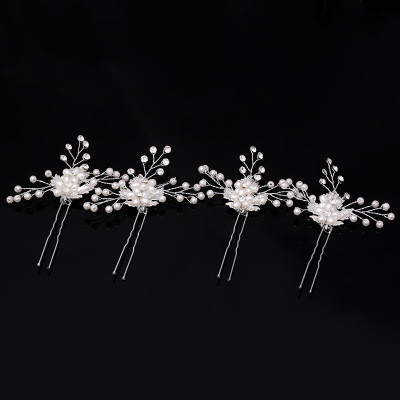 3 piece Sweet Bridal Weddng Hair Pins - Click Image to Close